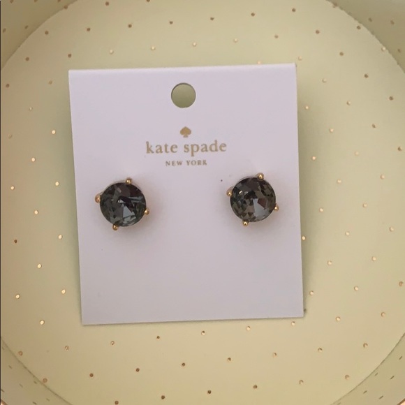 Kate Spade ♠️Black Studs - Picture 7 of 8